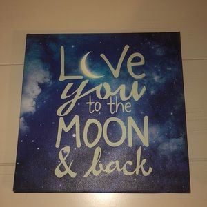 “Love You To The Moon And Back” glowing picture